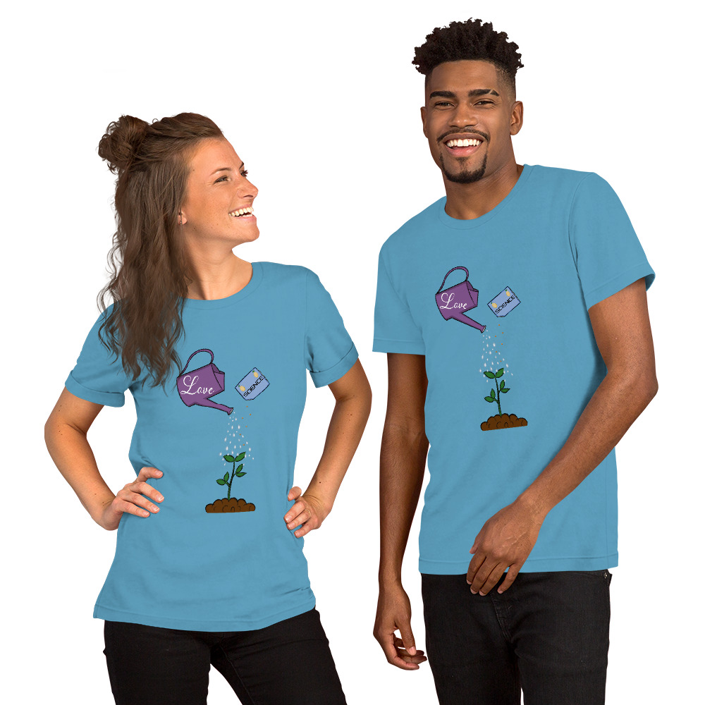 A Lot of Love and a Little Bit of Science Short-Sleeve Unisex T-Shirt